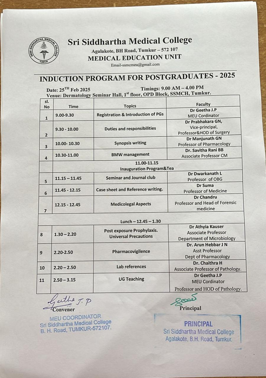 Sree Siddhartha Medical College